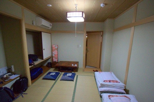 Our room at Ryokan Kyo-raku, Kyoto.