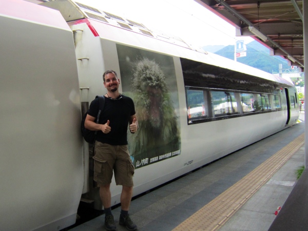 Step 1: Catch the snow monkey train from Nagano to the tiny town of Yudanaka.