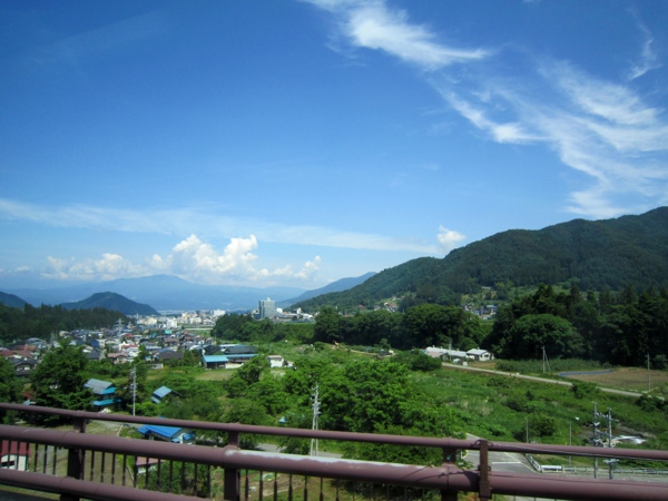 Step 2b: Enjoy great views of the country-side during private bus journey.