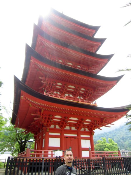 The five storey pagoda on Miyajima Island.