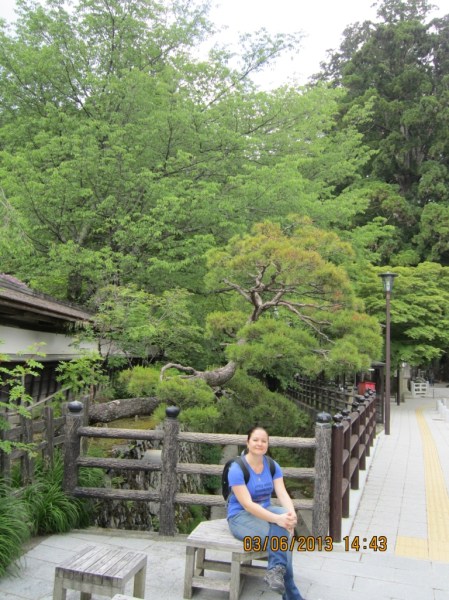Walking through the village of Koya-san.