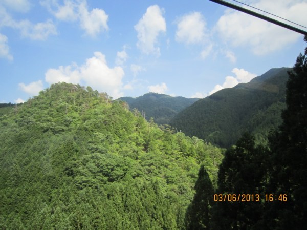 Wild Japan: Scenery from the train on the way to Koya-san.