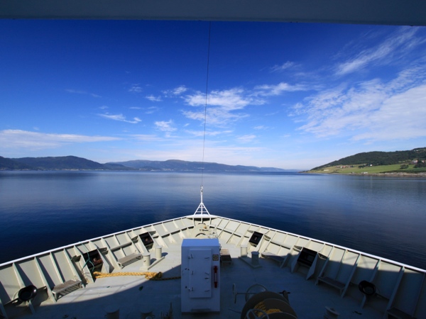 Admiring the view form the bow. Not bad hey?