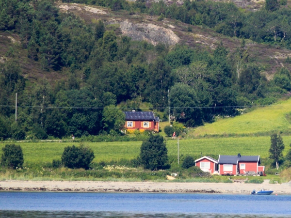 At times we passed so close to the islands that you could almost see people going about their daily business.