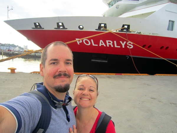 Boarding the MS Polarys this morning, about to embark on our journey down the Hurtigruten rote.