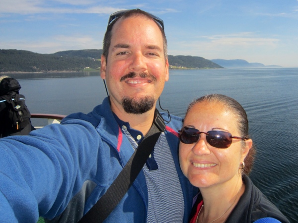 Enjoying the world's most beautiful sea voyage.