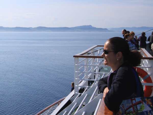 Settled into our viewing spot for the morning, watching the world glide past.