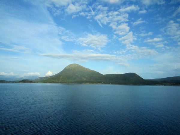 Some of the mountains lining the fjords are immense.