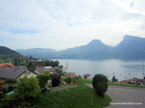 Leaving Lake Thun behind.