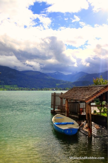 The beautiful Lake Wolfgang.