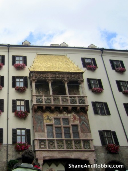 The gleaming Goldenes Dachl.